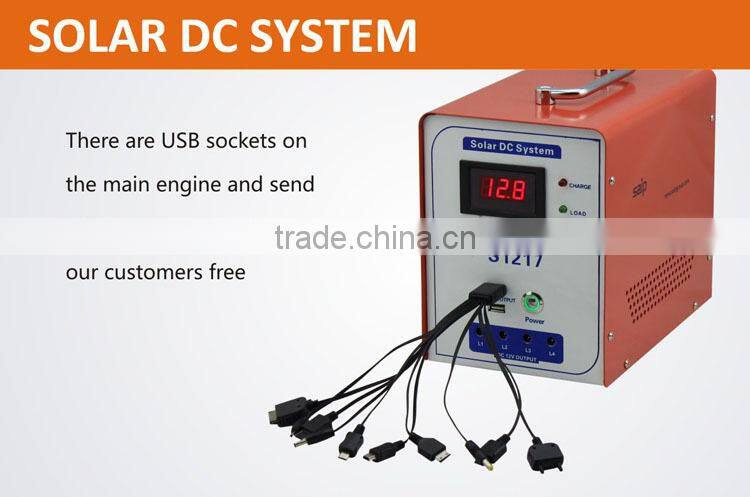 Saip/Saipwell mini solar system with mobile charger S1217H