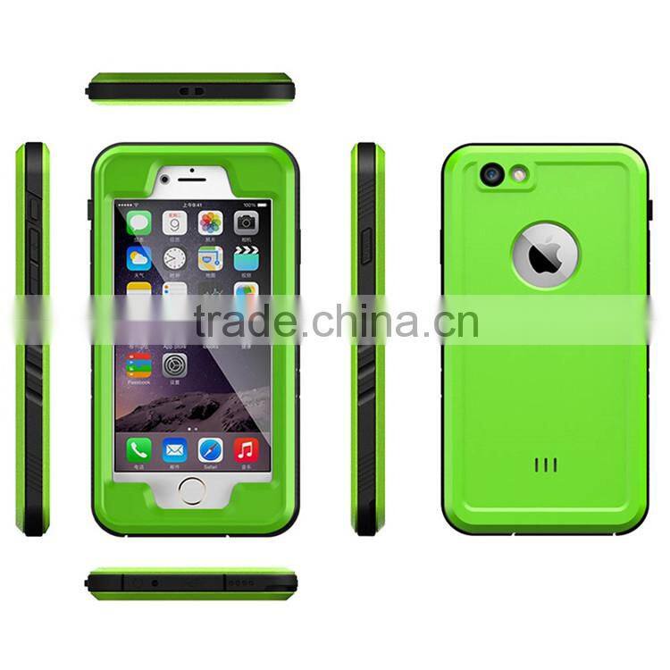 100% Seal Waterproof Phone Case for iPhone 6 6S White IP68 Mobile Housing