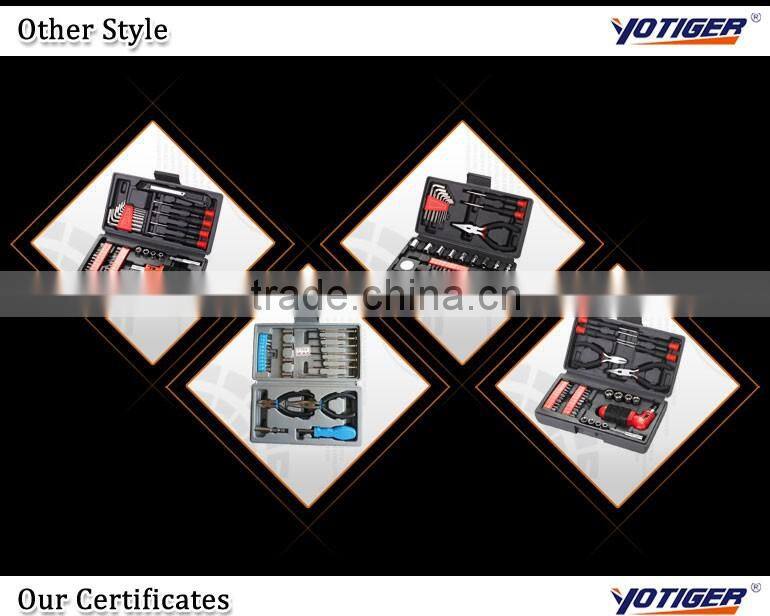 45PCS Tools set computer repair kit cutter hex keys 1/4'' Dr.socket ratchet handle 2'' long adaptor