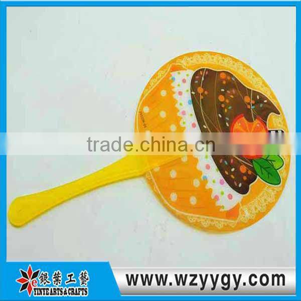 plastic 5 folding pp hand fan for promotional
