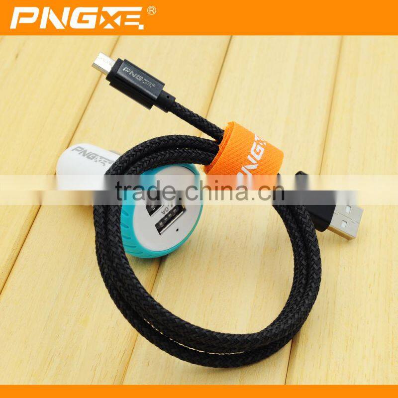 PNGXE hot sale high quality nylon braided usb charger cable for iphone 5 data cable