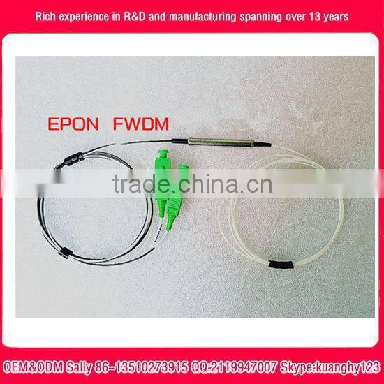 Filter Wavelength Division Multiplexer FTTH/FTTx 1310+1490/1550nm FWDM Filter WDM OEM factory