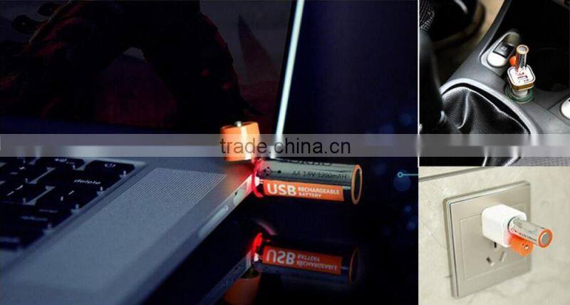 Hot AA 1.5V USB battery rechargeable lithium ion battery for toy car