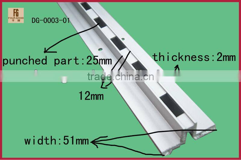 A4 Square metal channel column,slotted pipe
