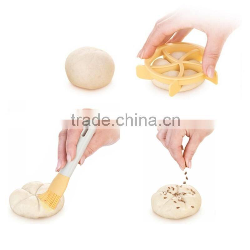 Food Grade Plastic Kaiser Roll Maker Toast Bread Mold Sandwich Cutter