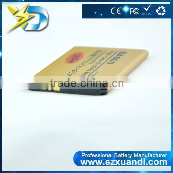 wholeasale for BA600 cell phone Gold label lithium battery with competitive price