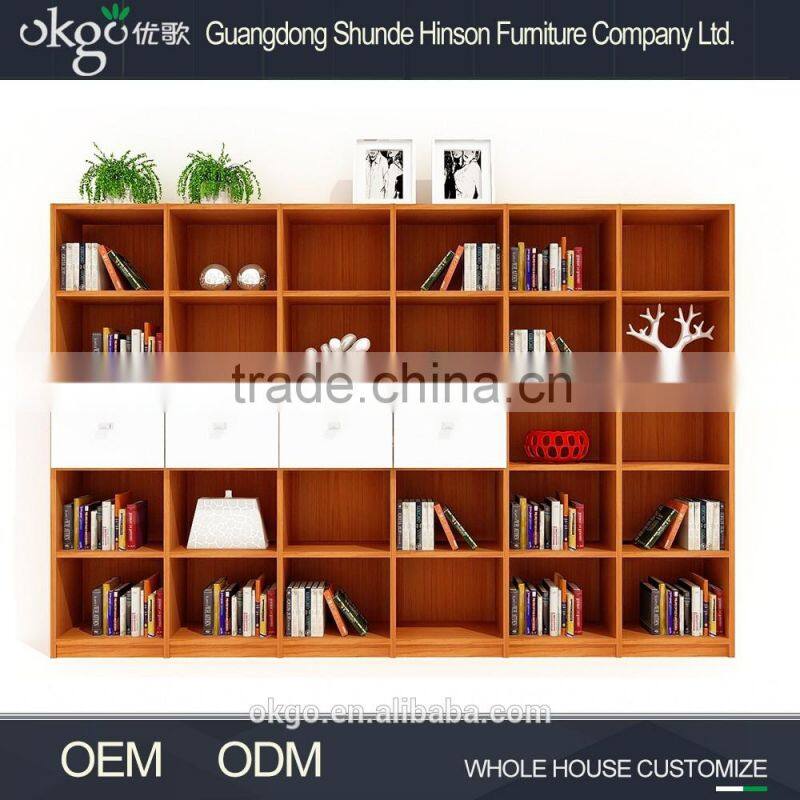 Melamine board bookshelf, book case,wall bookcase