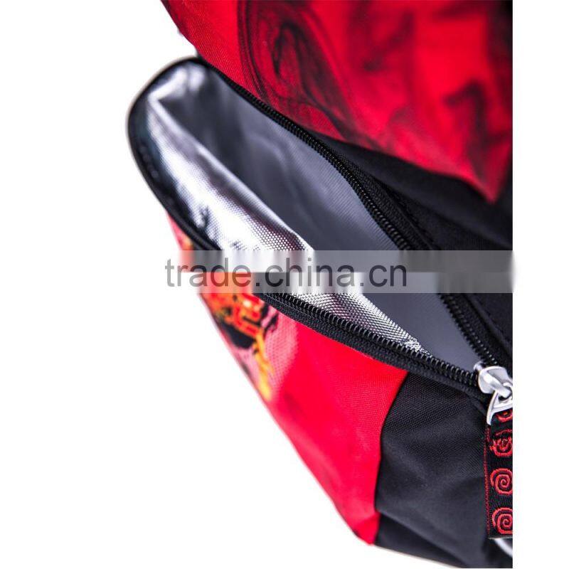 NINJAGO Kai Freshmen2 School Bag LEGO Ninjago Future Backpack School Bag Attachable gym bag(ES-Z174)