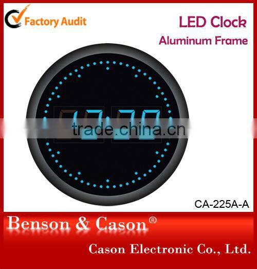 2015 Aluminium Muslim Azan LED Wall Clock Made In China