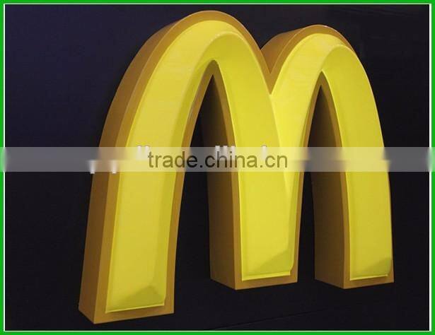 Go!!!Waterproof Led Illuminated Embossing Led Letter Box Sign