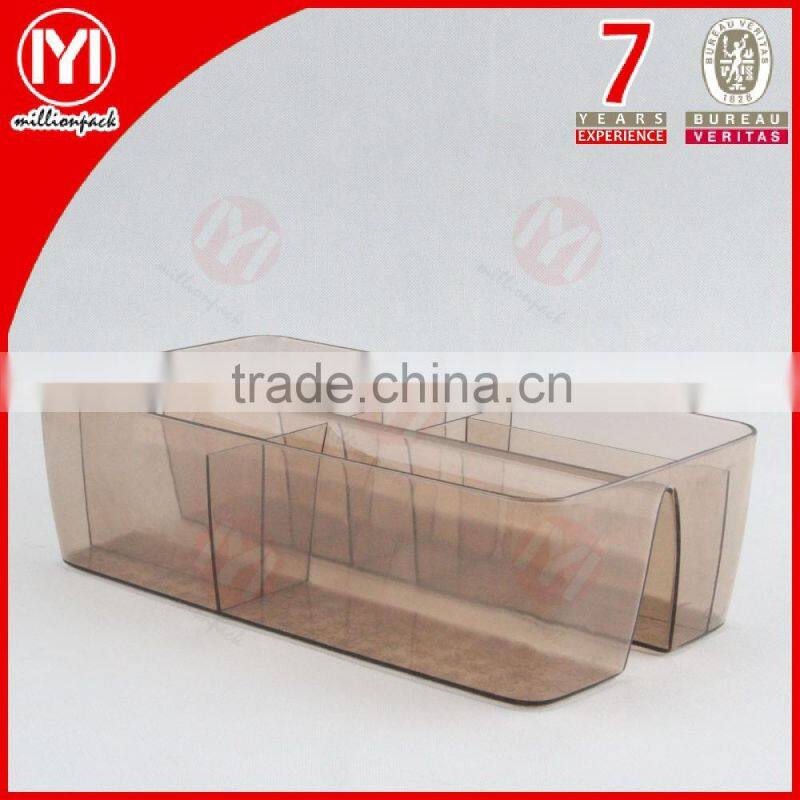 High quality Oblong Plastic Storage Box/Collecting Box with 8 compartment/dividers