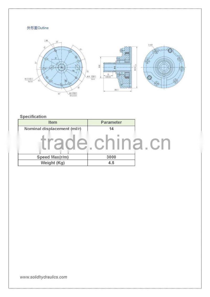 Wholesale Volvo truck oil pump 12V NB-A16 series with cast iron body