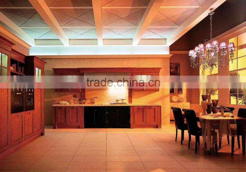 Ready to assembled oak, cherry and maple wood kitchen cabinet