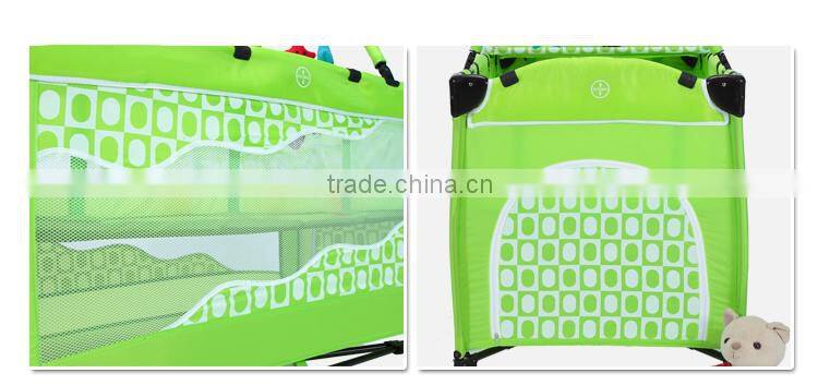 SGS certicification travel baby playpen/cot, baby play yard with door