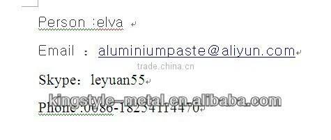 leafing aluminium paste
