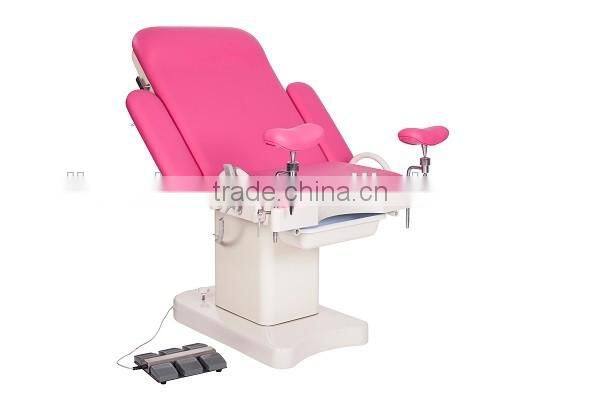 Red color gynecology chair exam chair