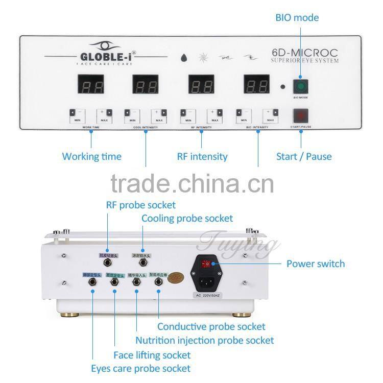 6D portable home use galvanic facial beauty machine