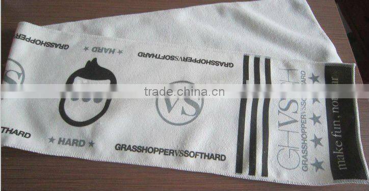 80% polyester 20%polyamide microfiber soft scarf