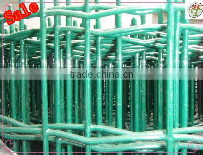 Holland Welded mesh 2.50mm diameter 50.8*50.8mm mesh opening 3 folds Galvanized+PVC coated