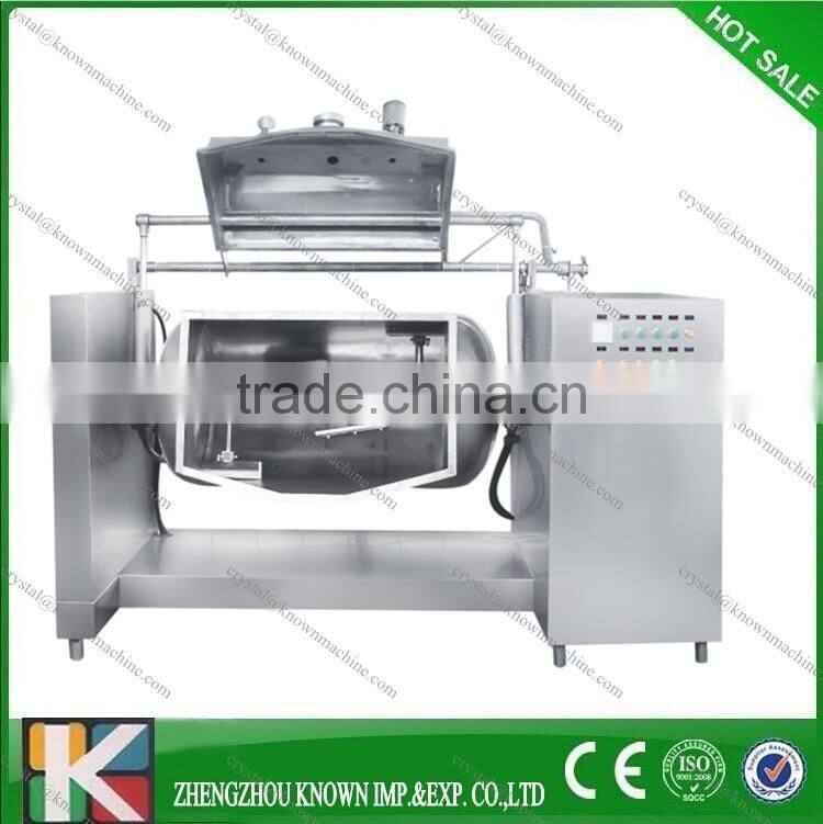 300L steam cooking kettle with agitator