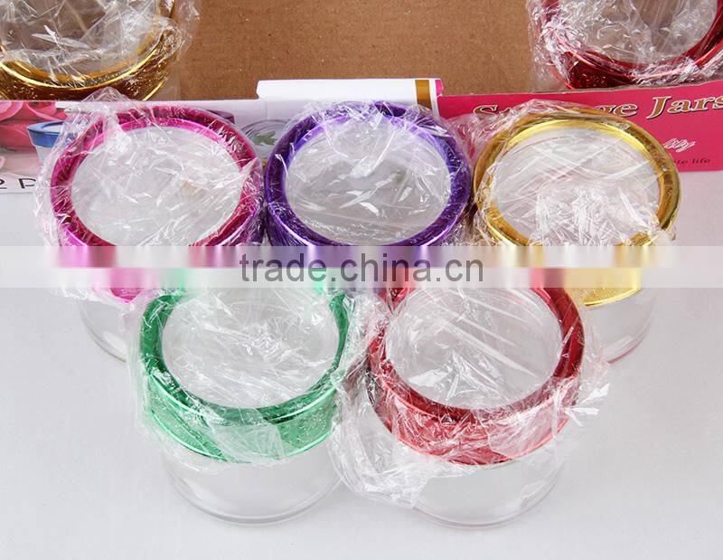 Wholesale Good Quality Colorful Glass Storage Jars/Cheap Decorate Box