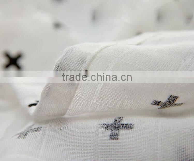 100% Cotton Swaddle Blankets Newborn Cotton Baby Muslin Cloth