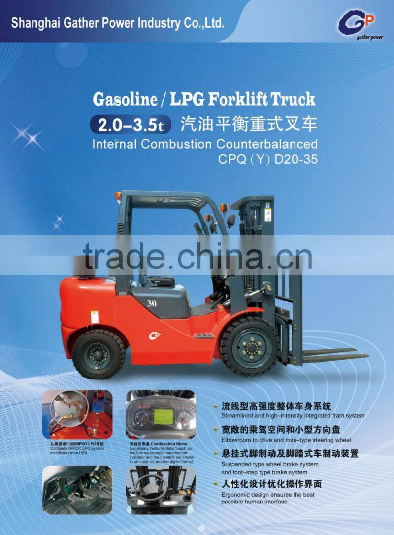 3.5T Gas&LPG Forklift Truck