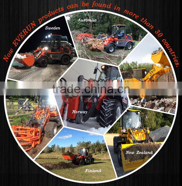 Everun brand best seller ER15 front end loader with snow plough