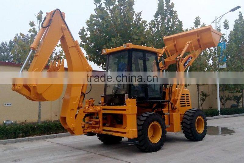 backhoe loader farm tractor with pilot control in cheap price