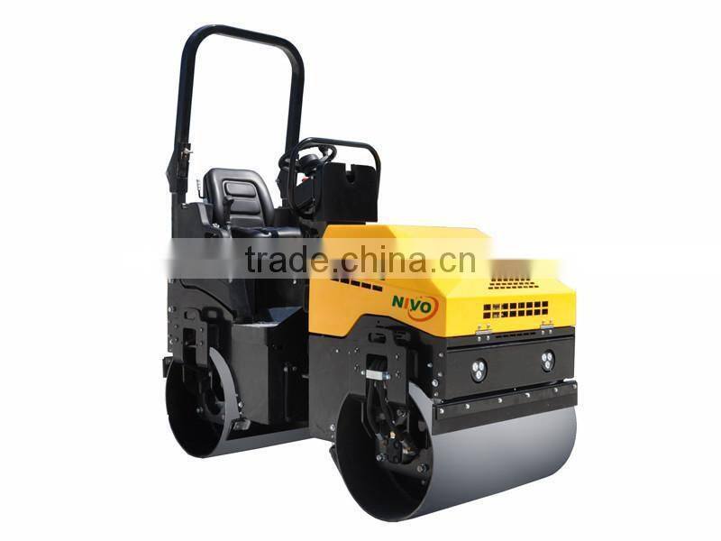 Hydraulic Ride-on vibratory roller small-size vibratory Road Roller Light Compaction Equipment