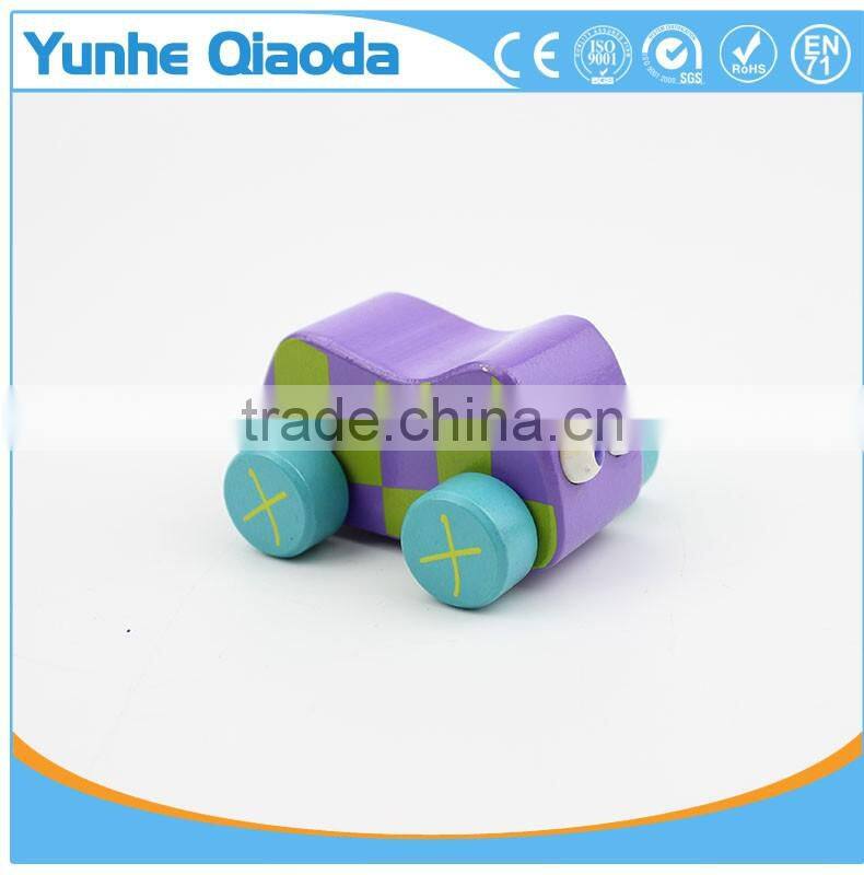 Mini Car Educational Vehicle Wooden Toys Children Montessori Gift