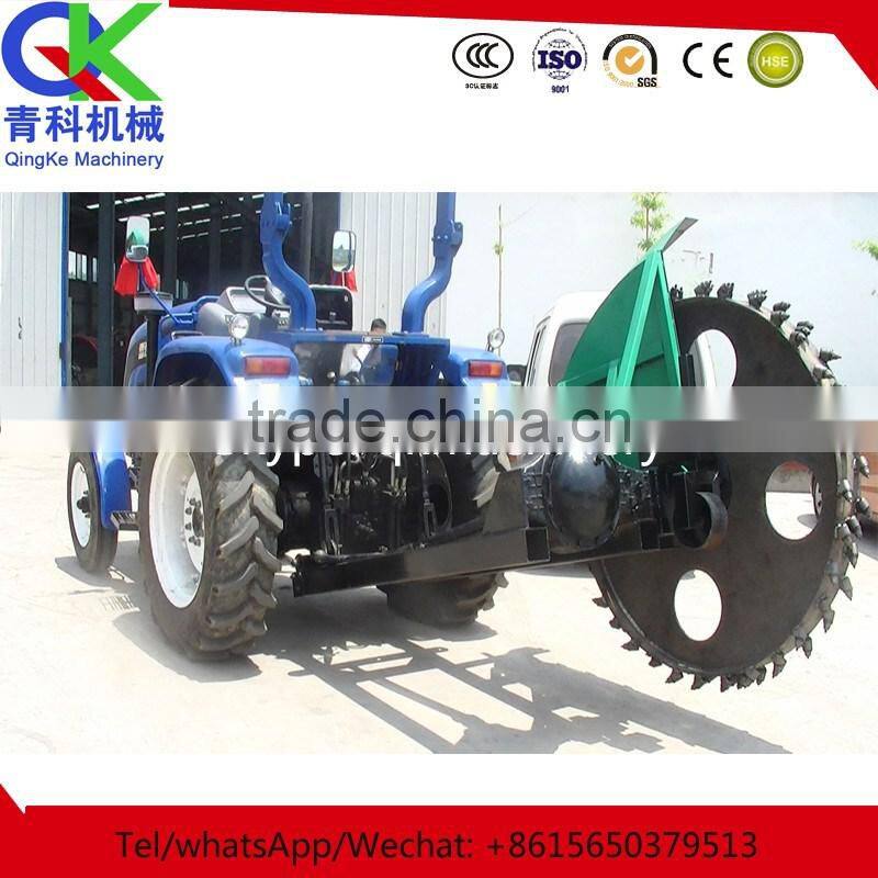 Four-wheel chain Cable modification pit digging machine