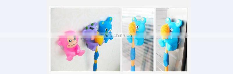 lovely animal designer suction toothbrush holder peg for toothbrush