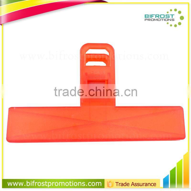 Hot Red File Long Plastic Clip