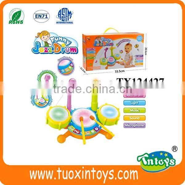 kids cartoon jazz drum set music instrument