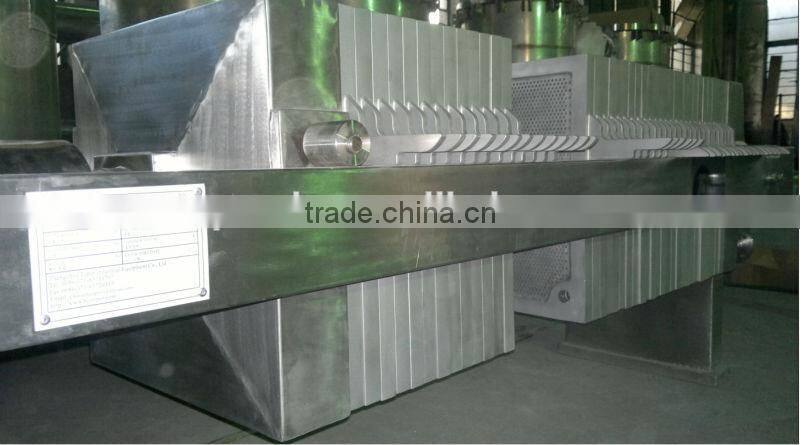 stainless steel filter press machine for medicine slurry