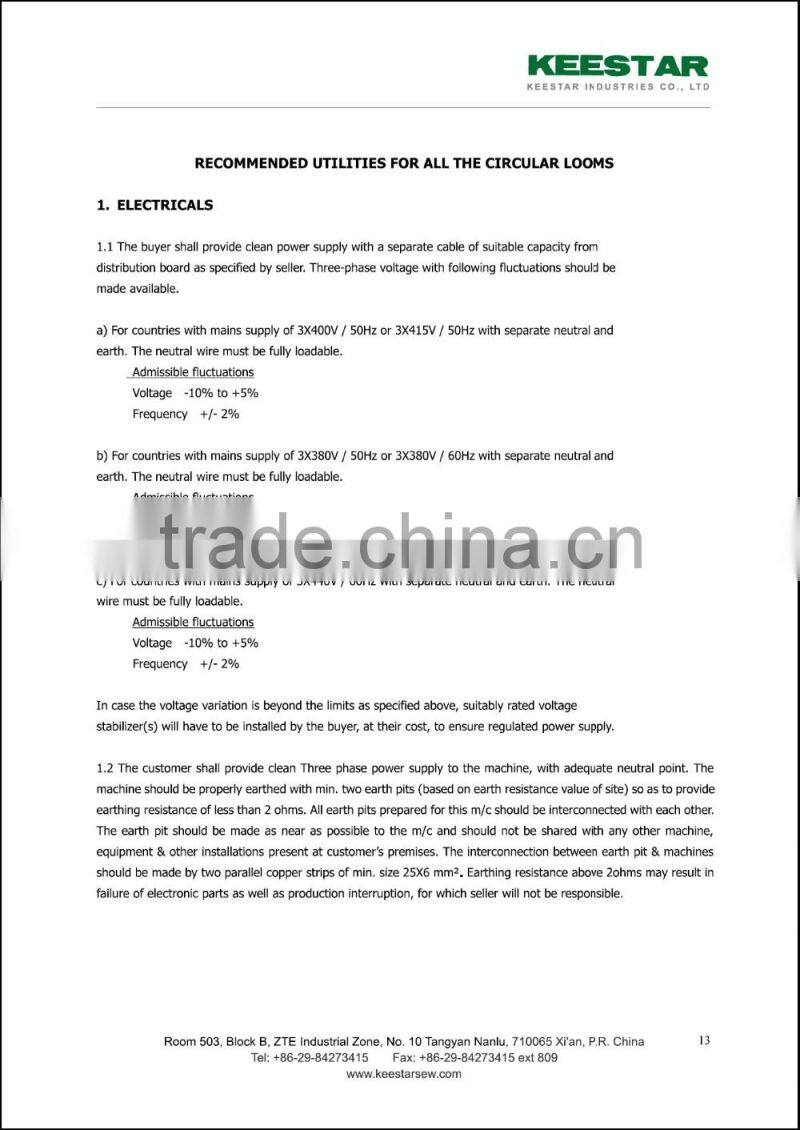 Keestar FIBC jumbo bag big bag making machine