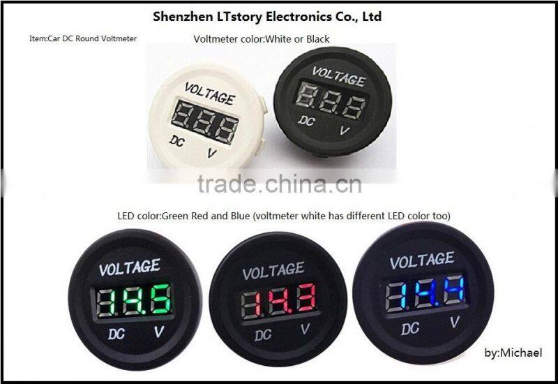 Red LED Car Boat Digital only Voltmeter