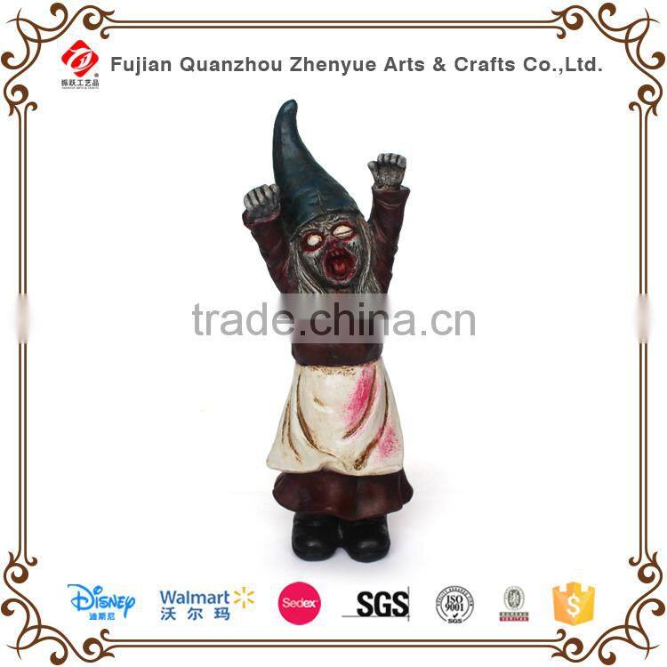 2015 wholesale halloween holiday polyresin zombie decoration