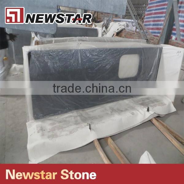 Polished Black Granite Countertops Kitchen