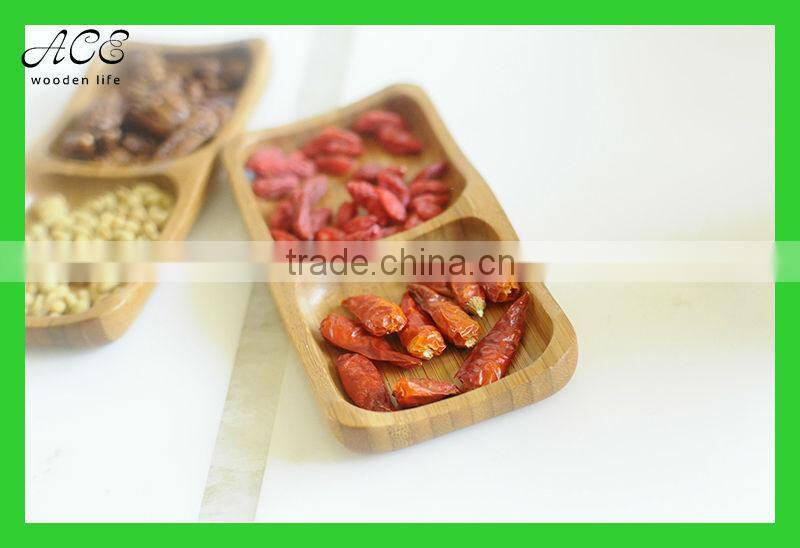Bamboo serving plate