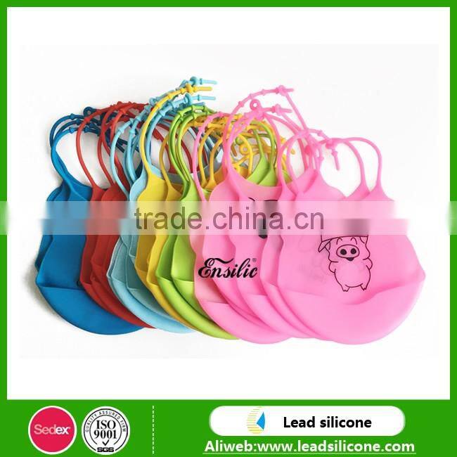 Waterproof washable silicone baby bib for baby products