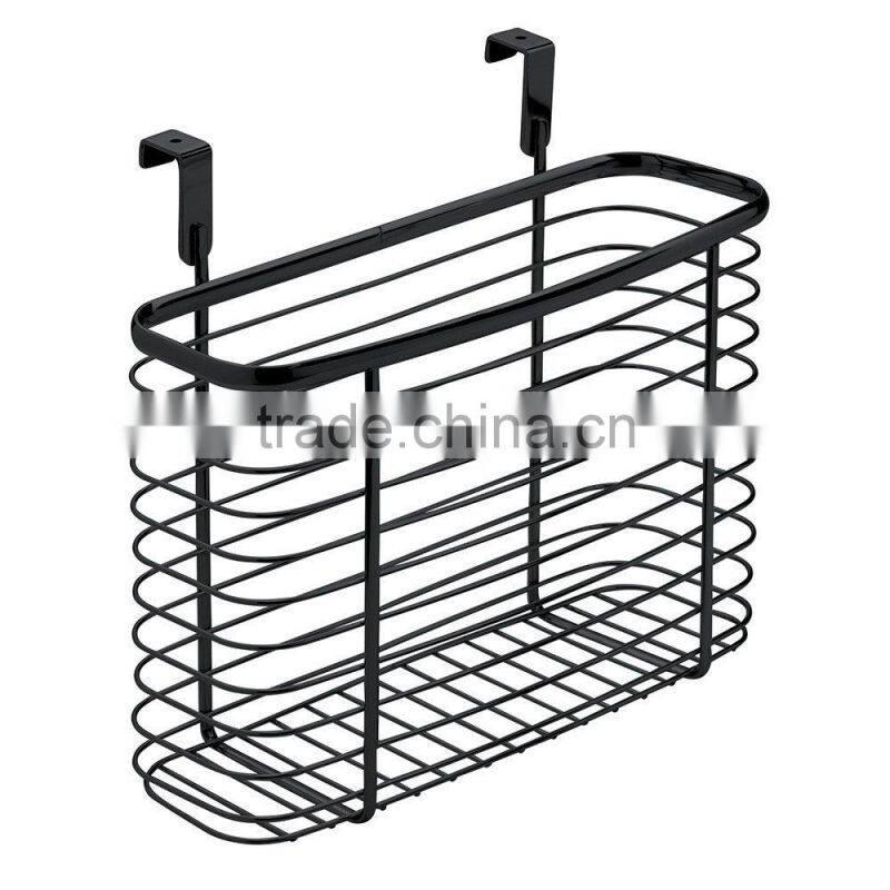 Black Kitchen Cabinet Basket/Kitchen Metal Storage Baskets