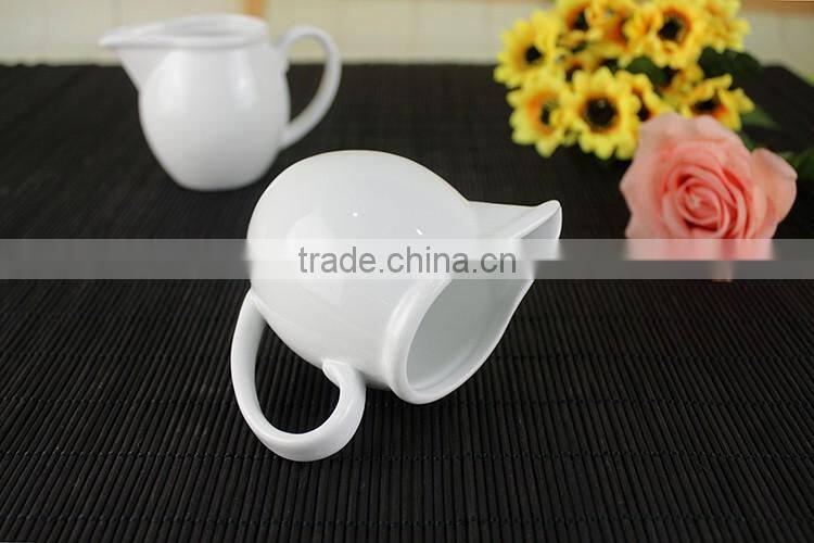 Best selling bulk products ceramic porcelain milk jar sugar pot