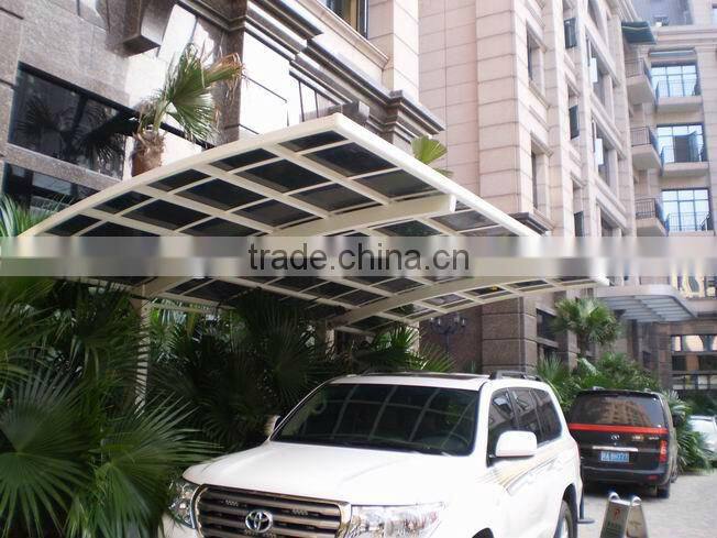Polycarbonate steel carports with ISO and CE Certificate