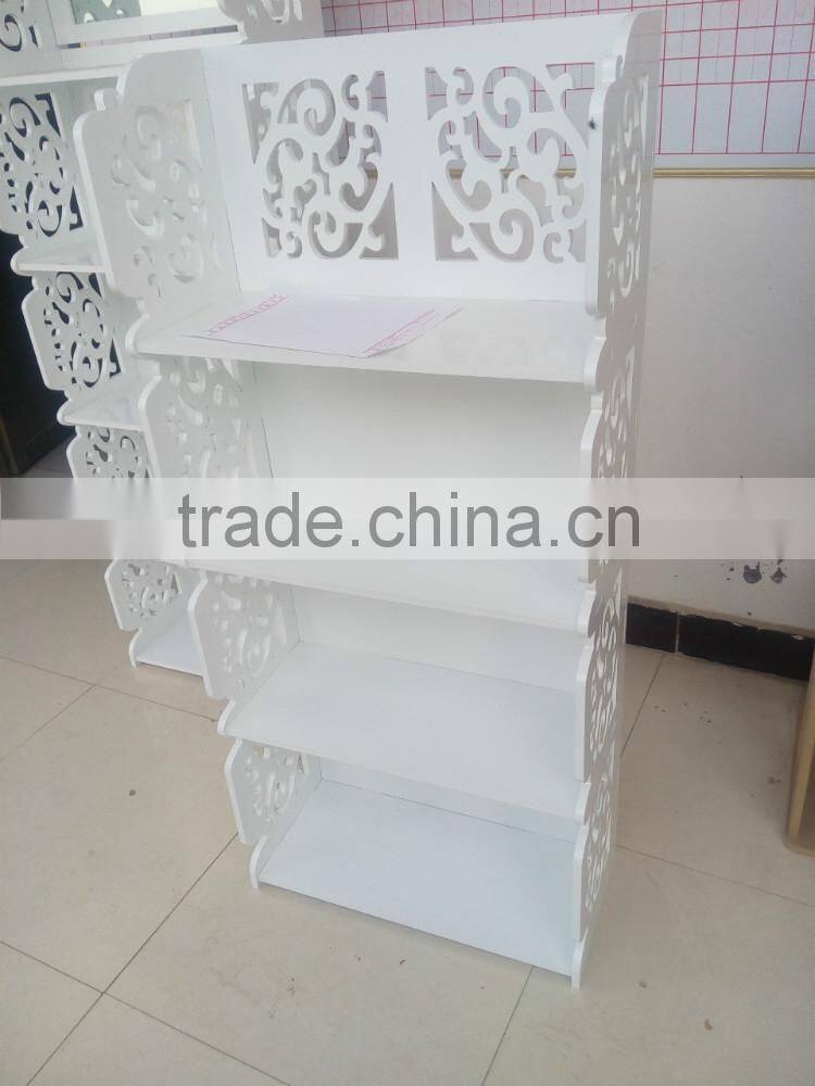2016 New Style White Classical Wood Storage Cabinet /Bookshelf