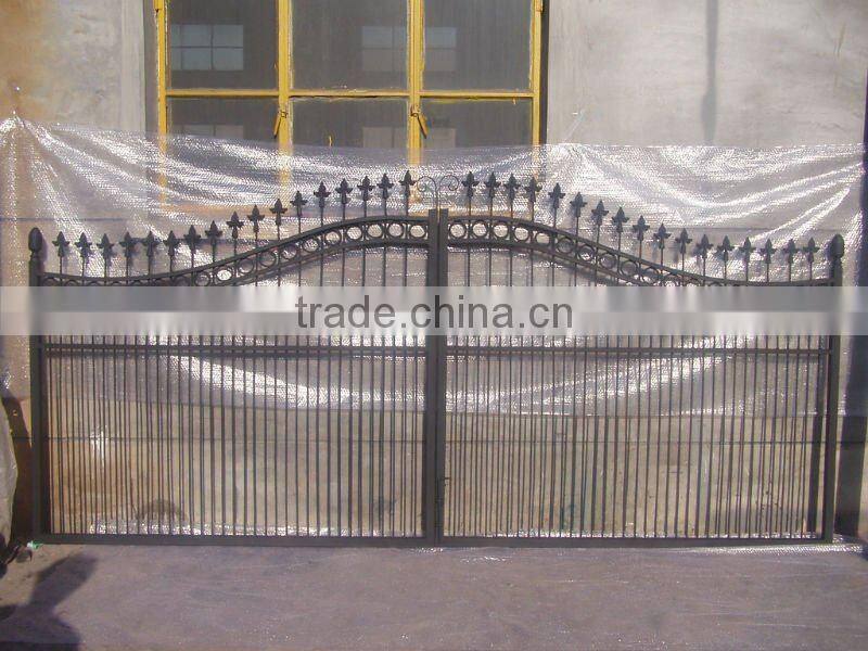 hengsheng design modern wroungh iron main gate