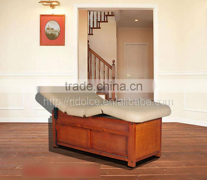 Wood base Electric Massage Beauty Bed / High End Used Electric Massage Table Double motors electric beauty salon table DS-Z09D09