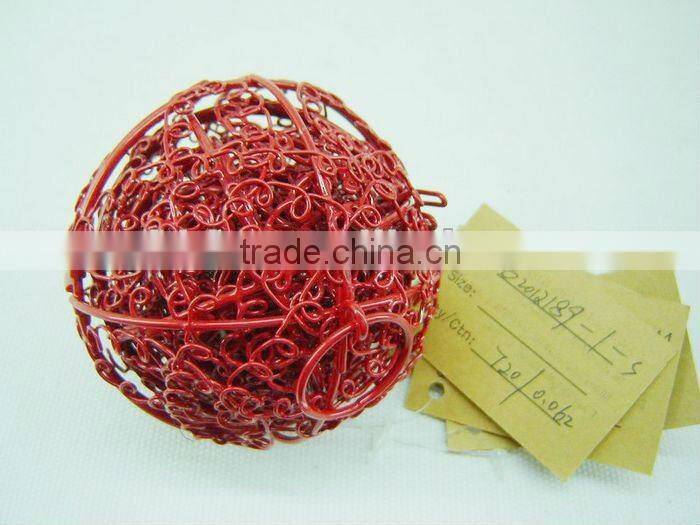 Set of five metal Christmas gift ball for wholesale