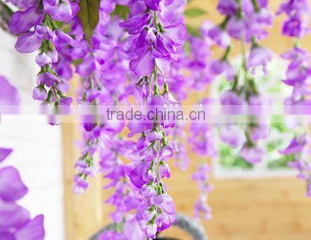 deluxe silk wisteria hanging vine fake flower ornament